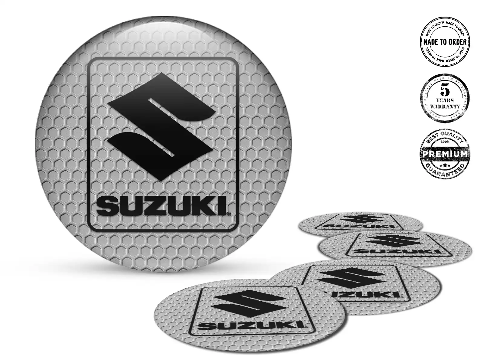 Suzuki Calcomanía de Aro Logo Pegatinas de Resina Premium